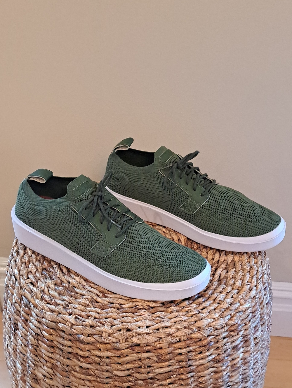 BYLT Mens Lido Hunter Green Knit Athleisure/Preppy/Walking/Comfort Sneakers 12